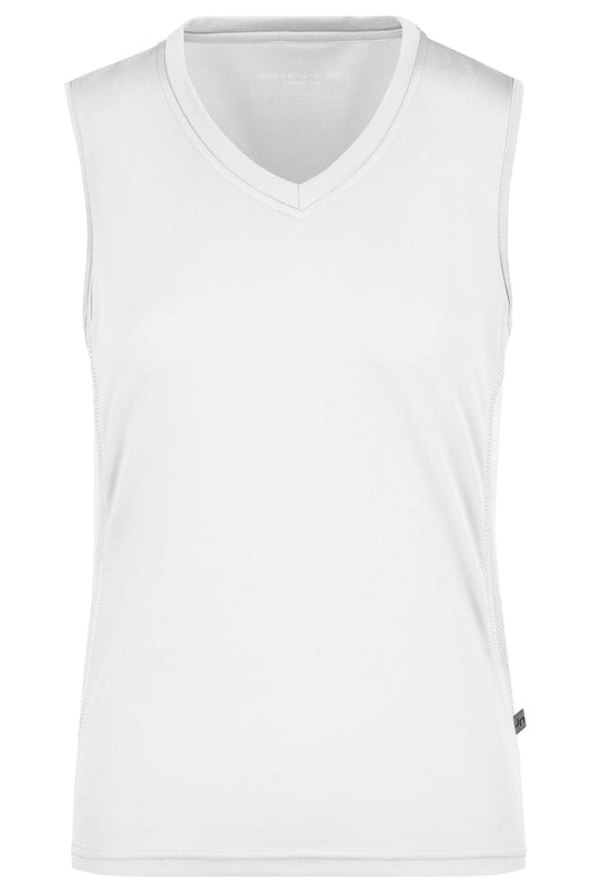 Ladies Running Tank - White/White