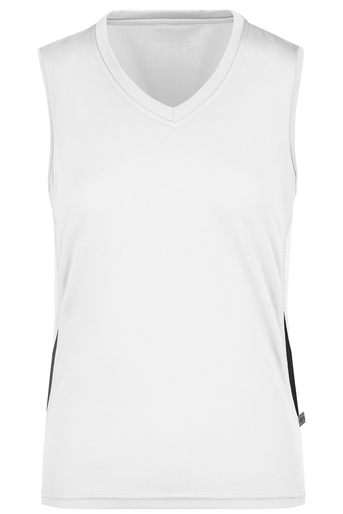 Ladies Running Tank - White/Black