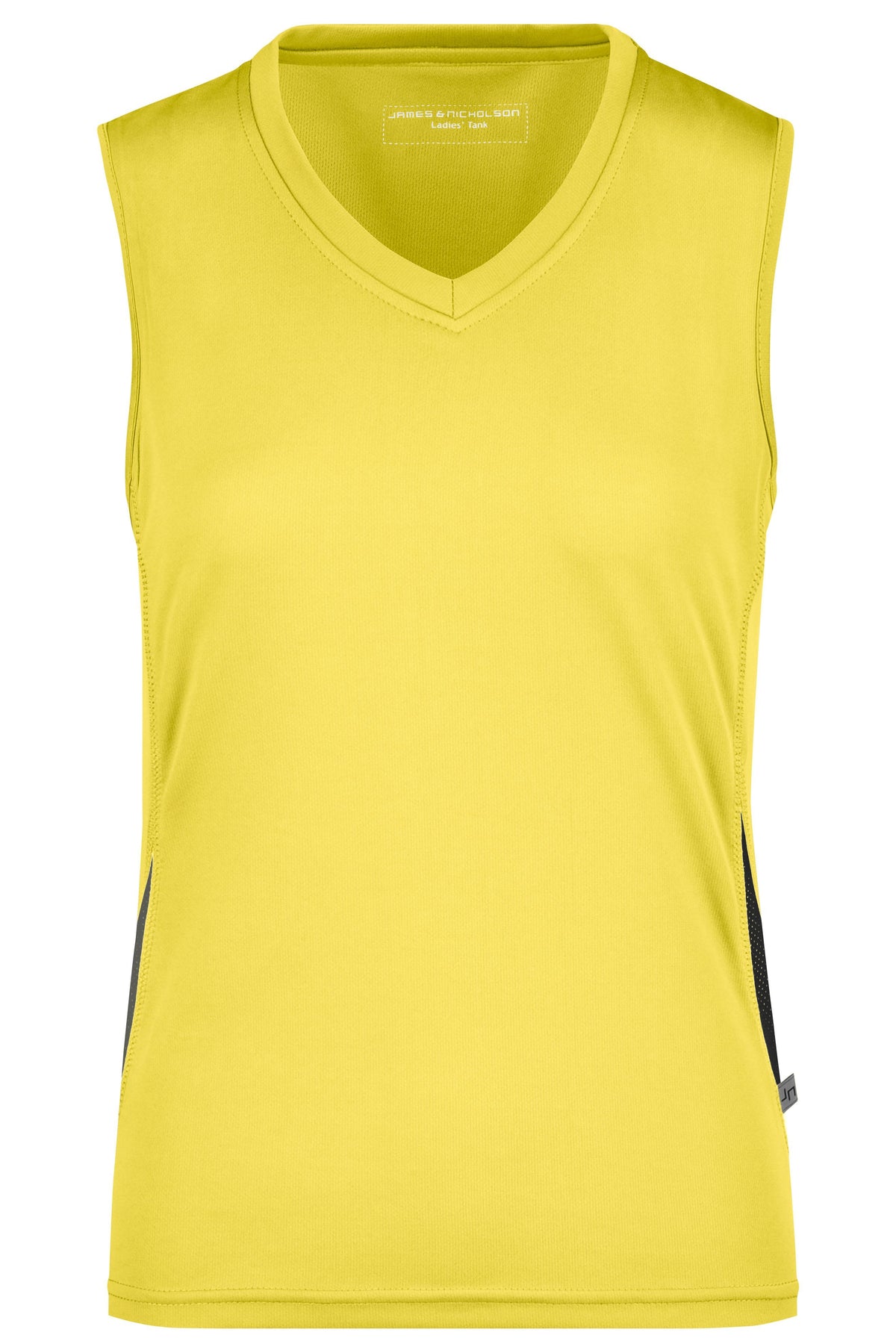 Ladies Running Tank - Yellow/Black