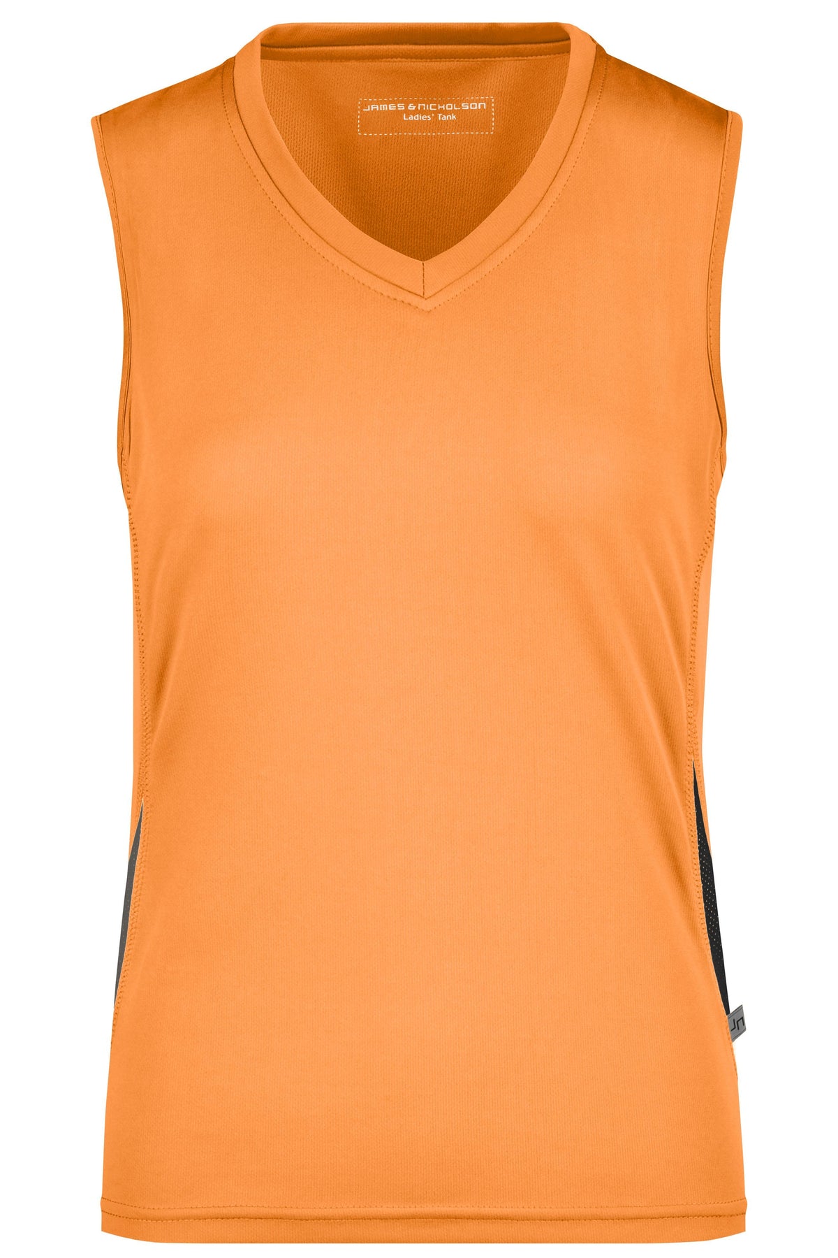 Ladies Running Tank - Orange/Black