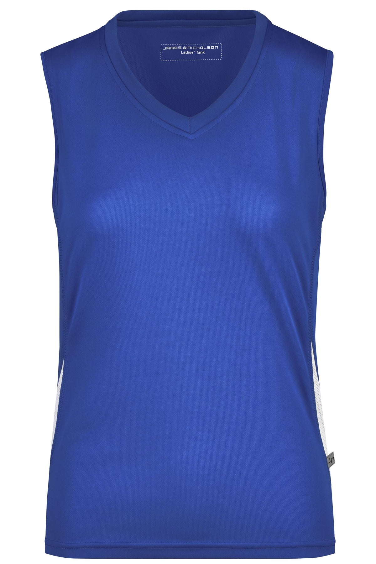 Ladies Running Tank - Royal/White