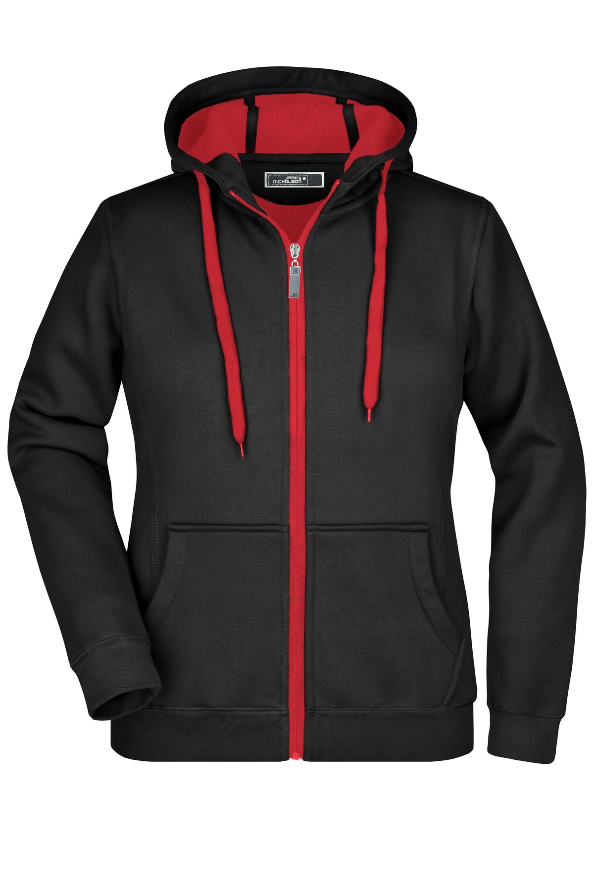 Ladies Doubleface Jacket - Black/Red