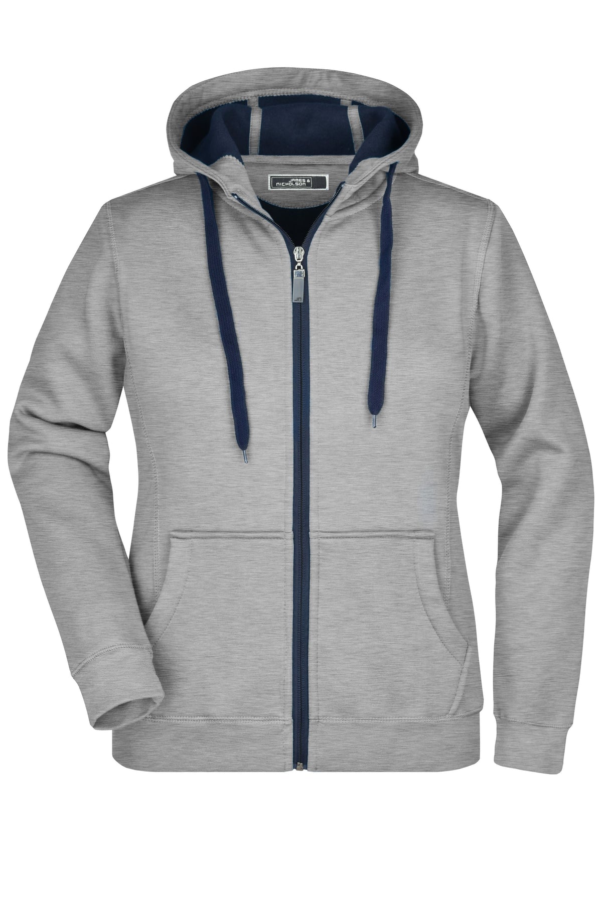 Ladies Doubleface Jacket - Sport Grey/Navy