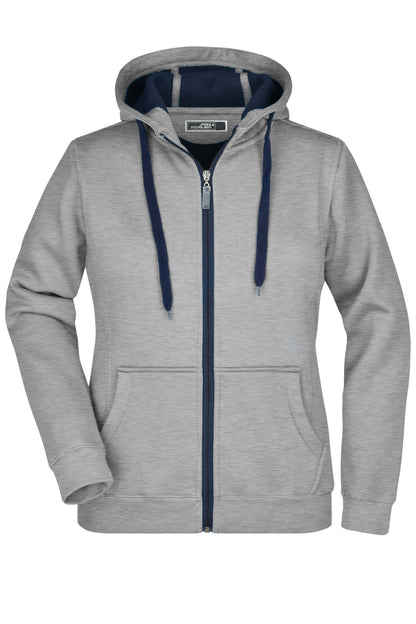 Ladies Doubleface Jacket - Sport Grey/Navy
