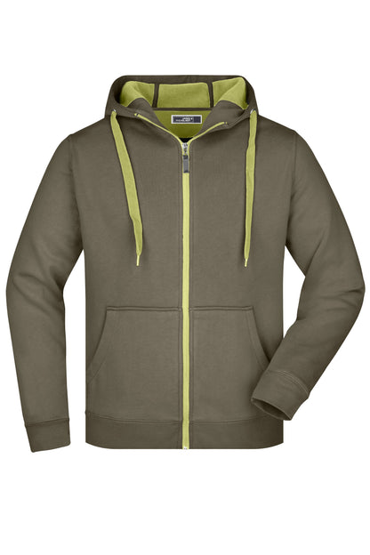 Men’s Doubleface Jacket - Olive/Limegreen