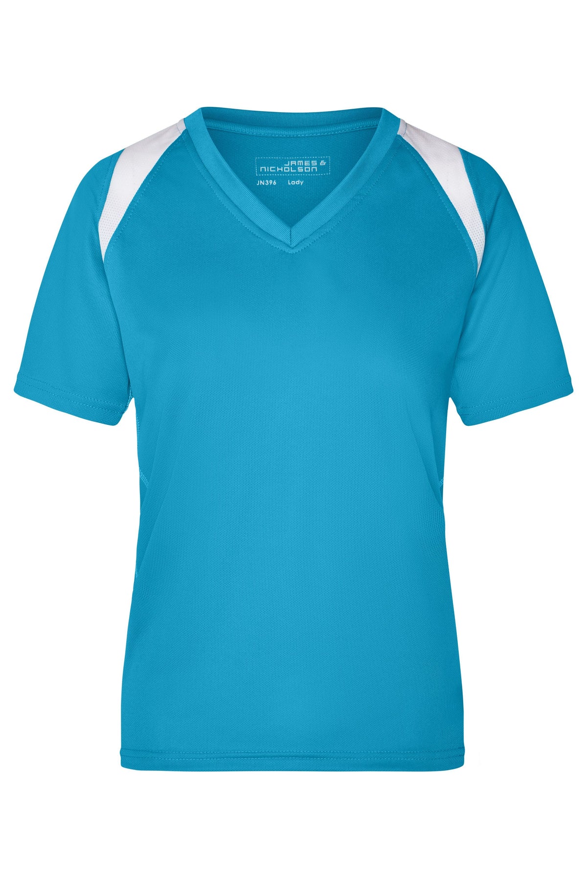 Ladie´s Running-T - Turquoise/White