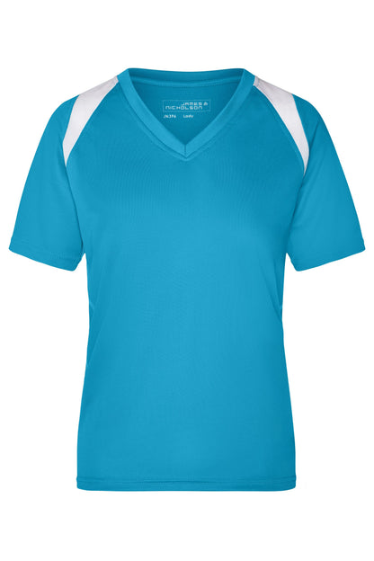 Ladie´s Running-T - Turquoise/White
