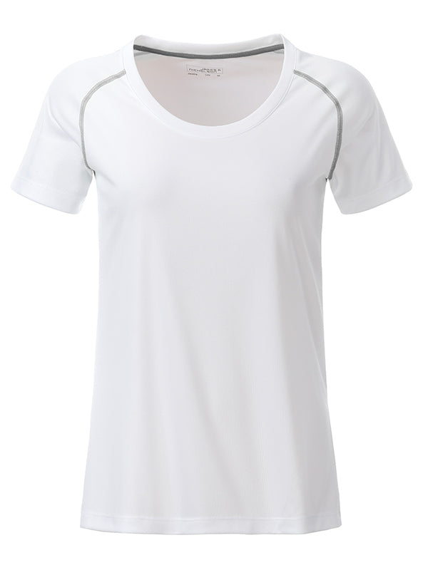 Ladies´Sports T-Shirt - White/silver