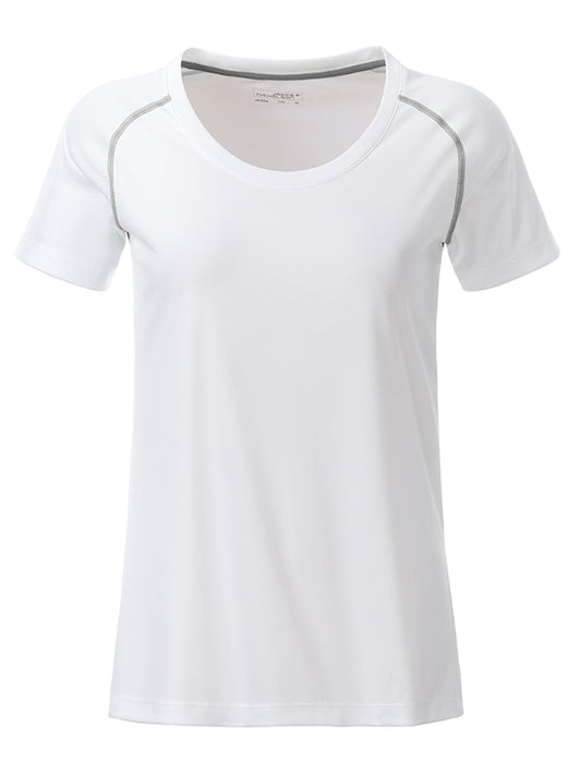Ladies´Sports T-Shirt - White/silver