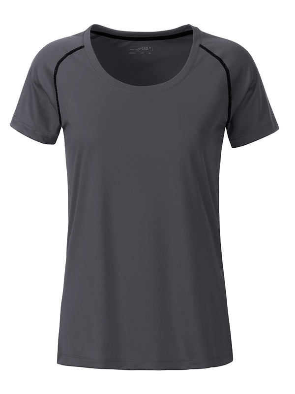 Ladies´Sports T-Shirt - Titan/Black