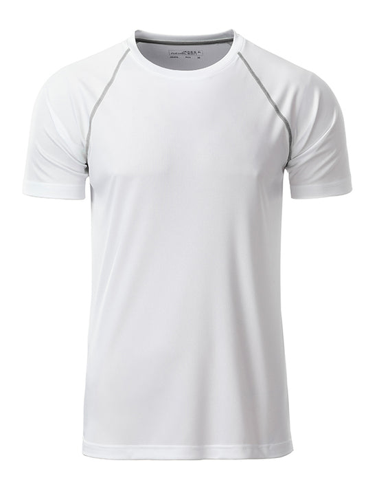 Men´s Sports T-Shirt - White/silver