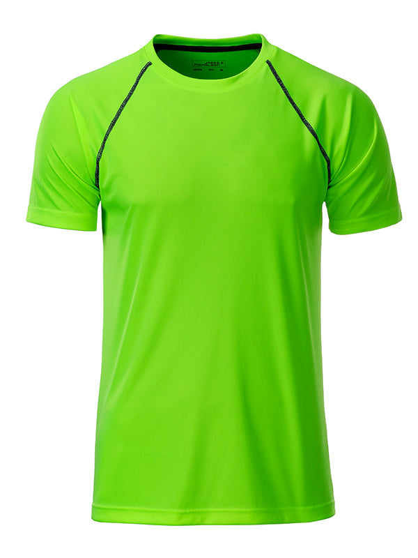 Men´s Sports T-Shirt - Bright-green/Black