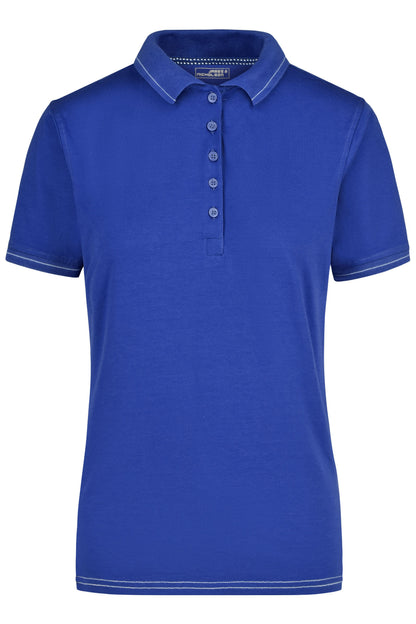 Ladies´ Elastic Polo - Royal/White