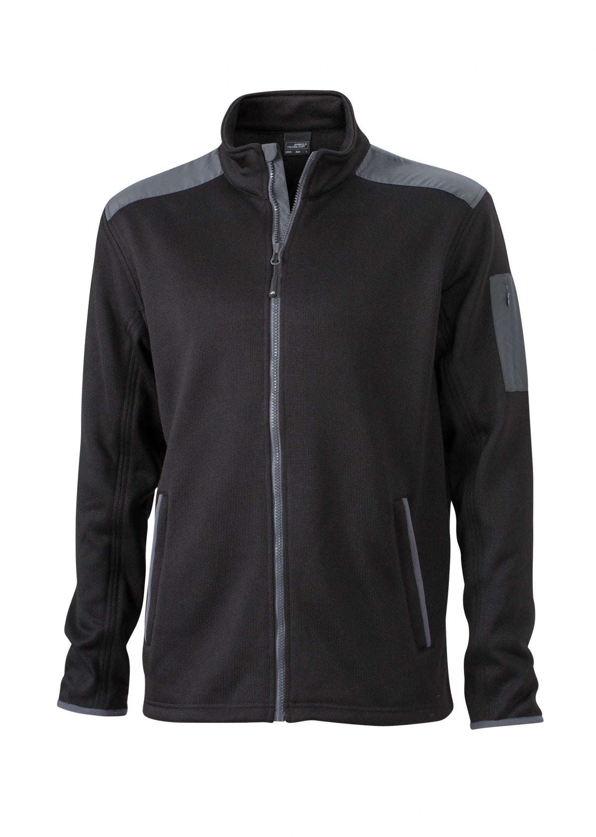 Men´s Knitted Fleece Jacket - Black/Carbon