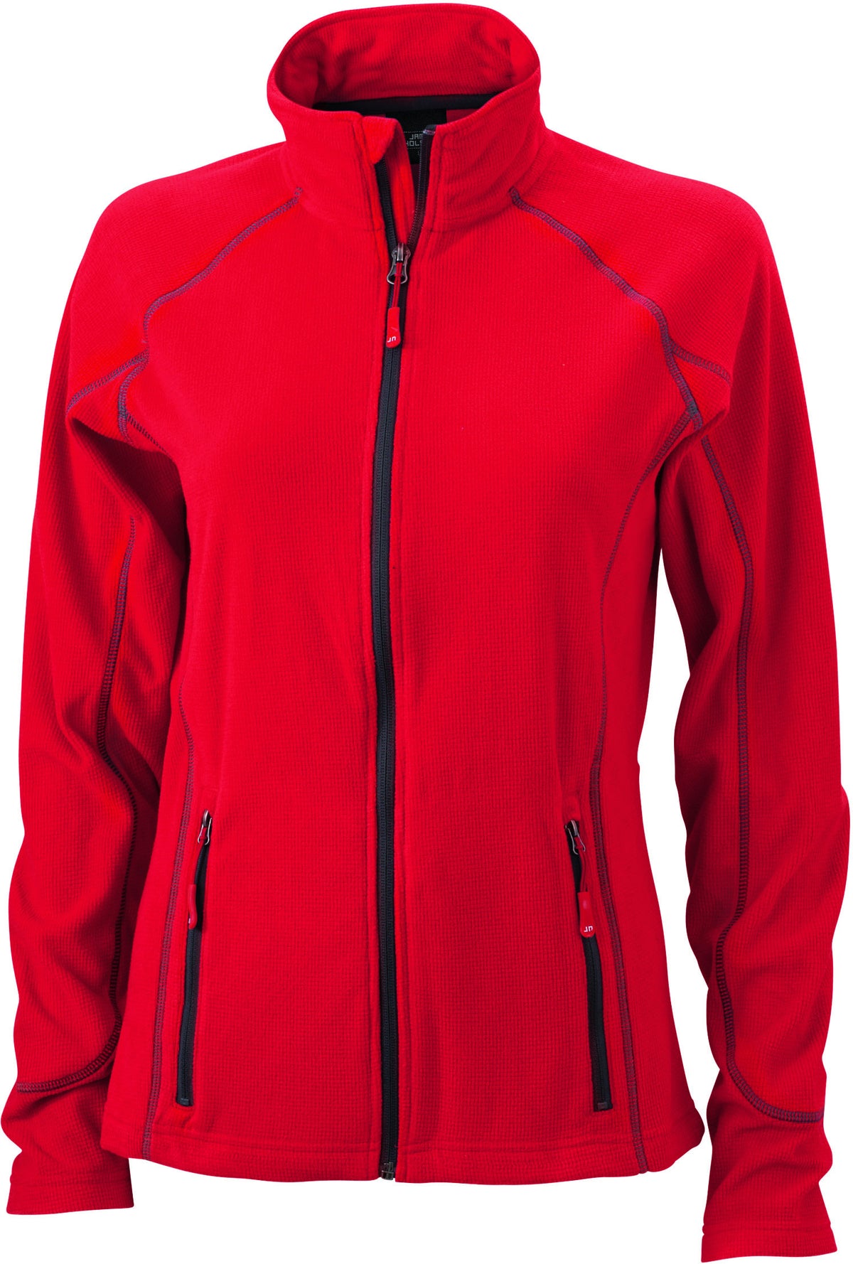 Ladies´ Structure Fleece Jacke - Red/Carbon