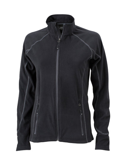 Ladies´ Structure Fleece Jacke - Black/Carbon