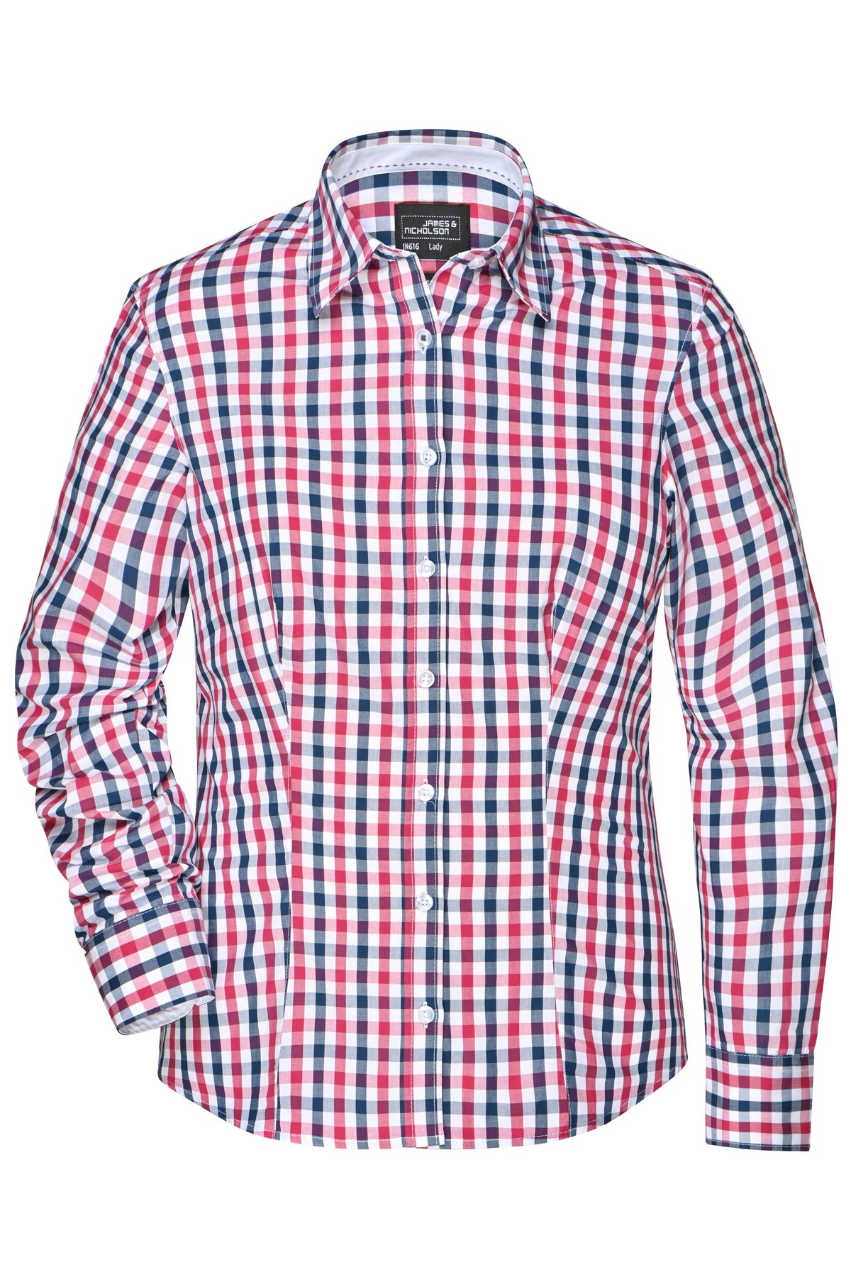 Ladie´s Checked Shirt - Navy/red-navy-white