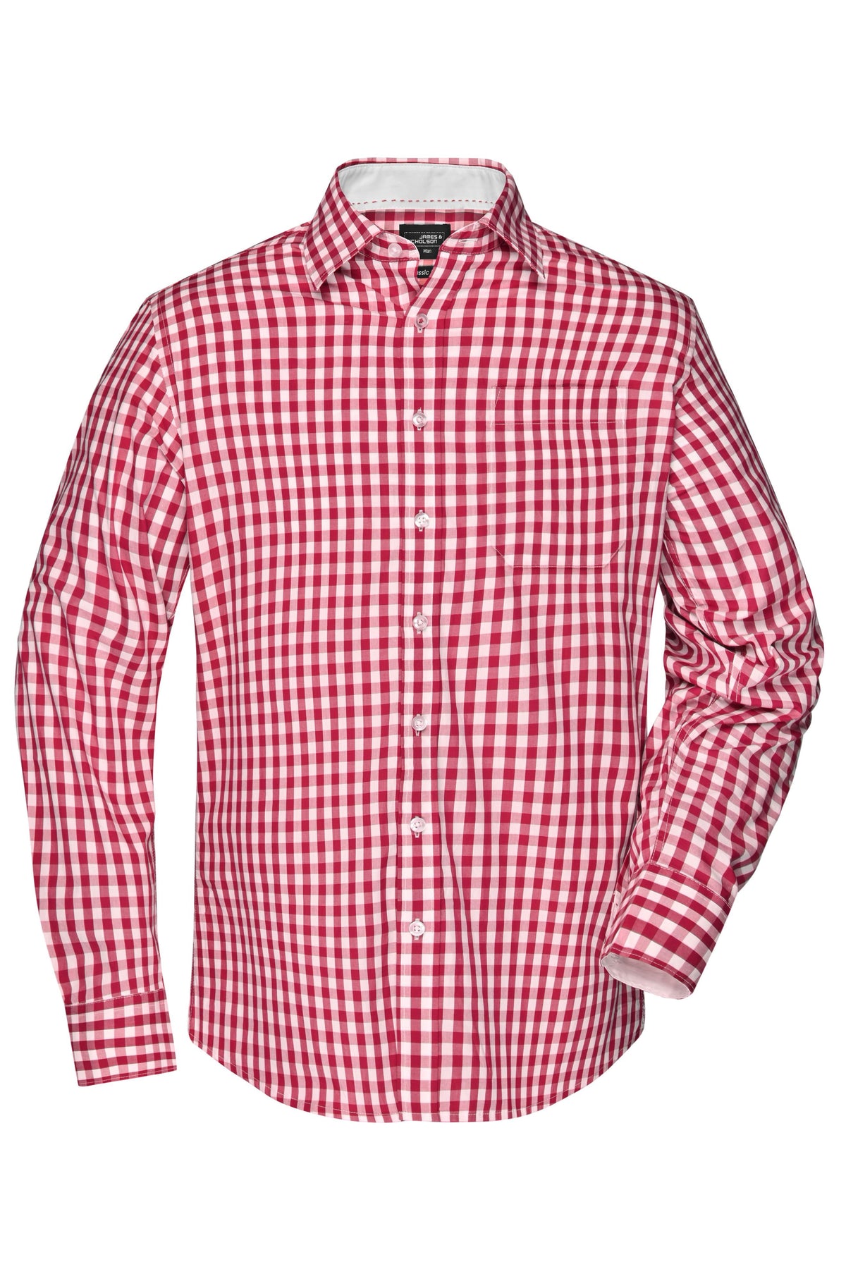 Men´s Checked Shirt - Red/White