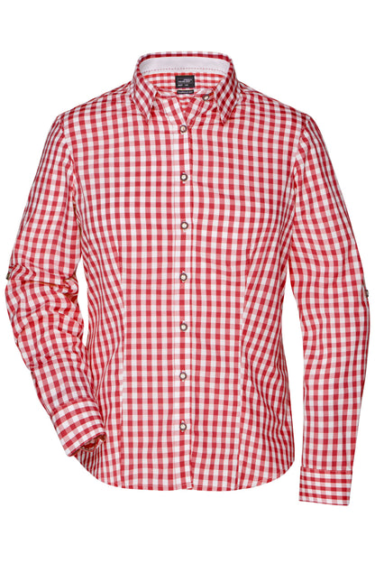 Ladies´ Traditional Shirt - Red/White
