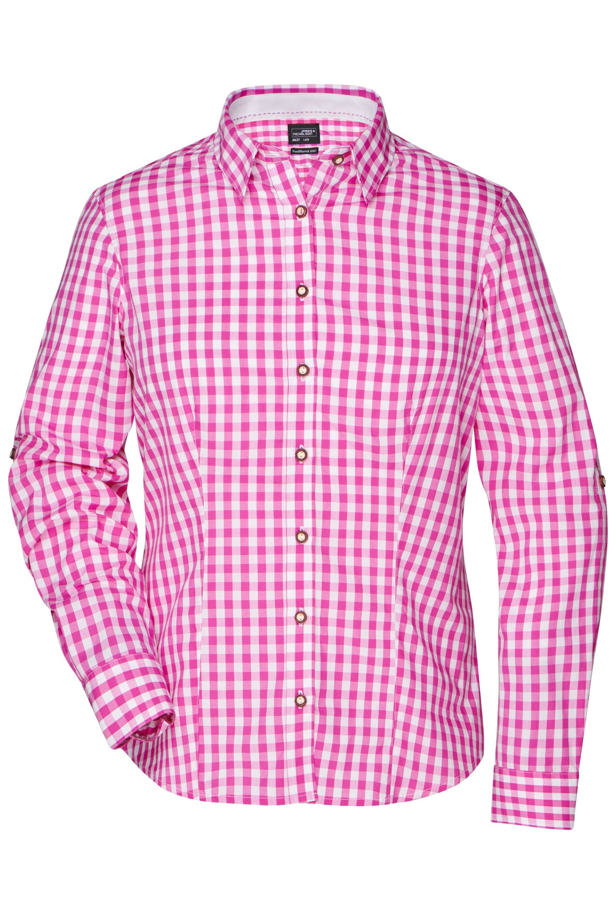Ladies´ Traditional Shirt - Purple/White