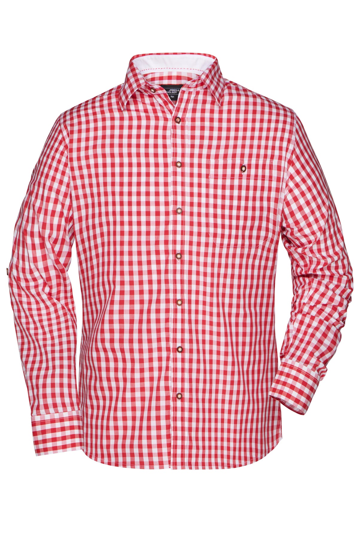 Men´s Traditional Shirt - Red/White