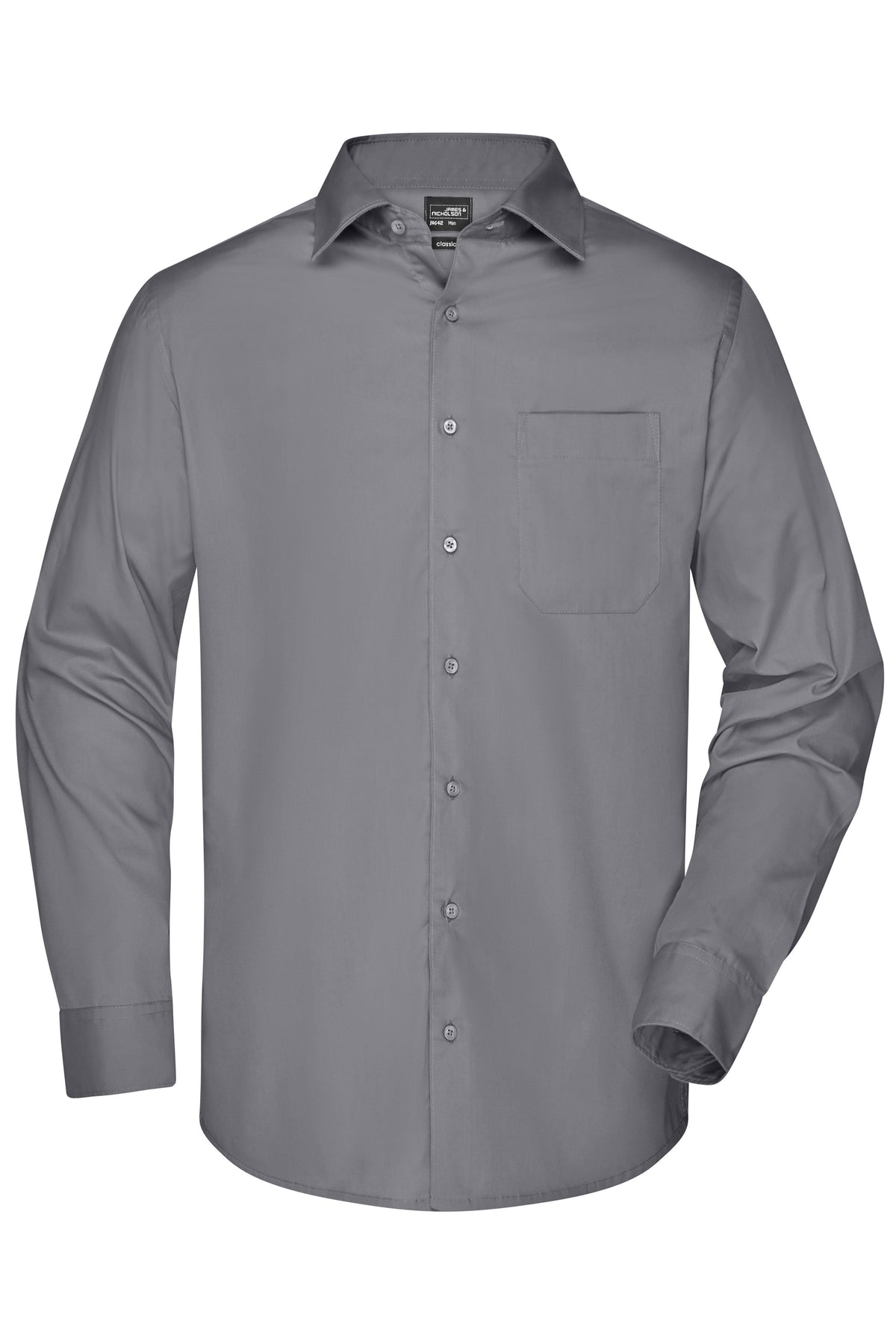 Men´s Business Shirt LSL - Steel