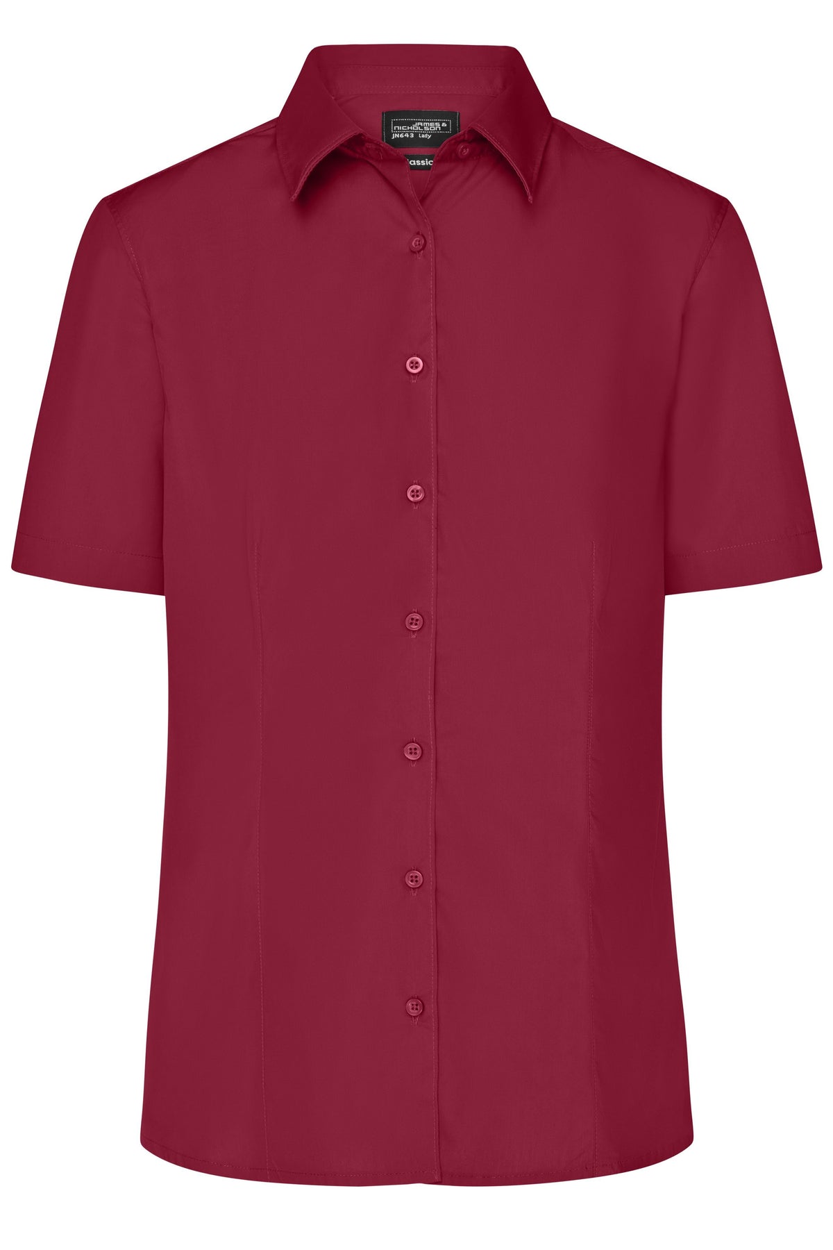 Ladies´ Business Shirt SSL - Wine