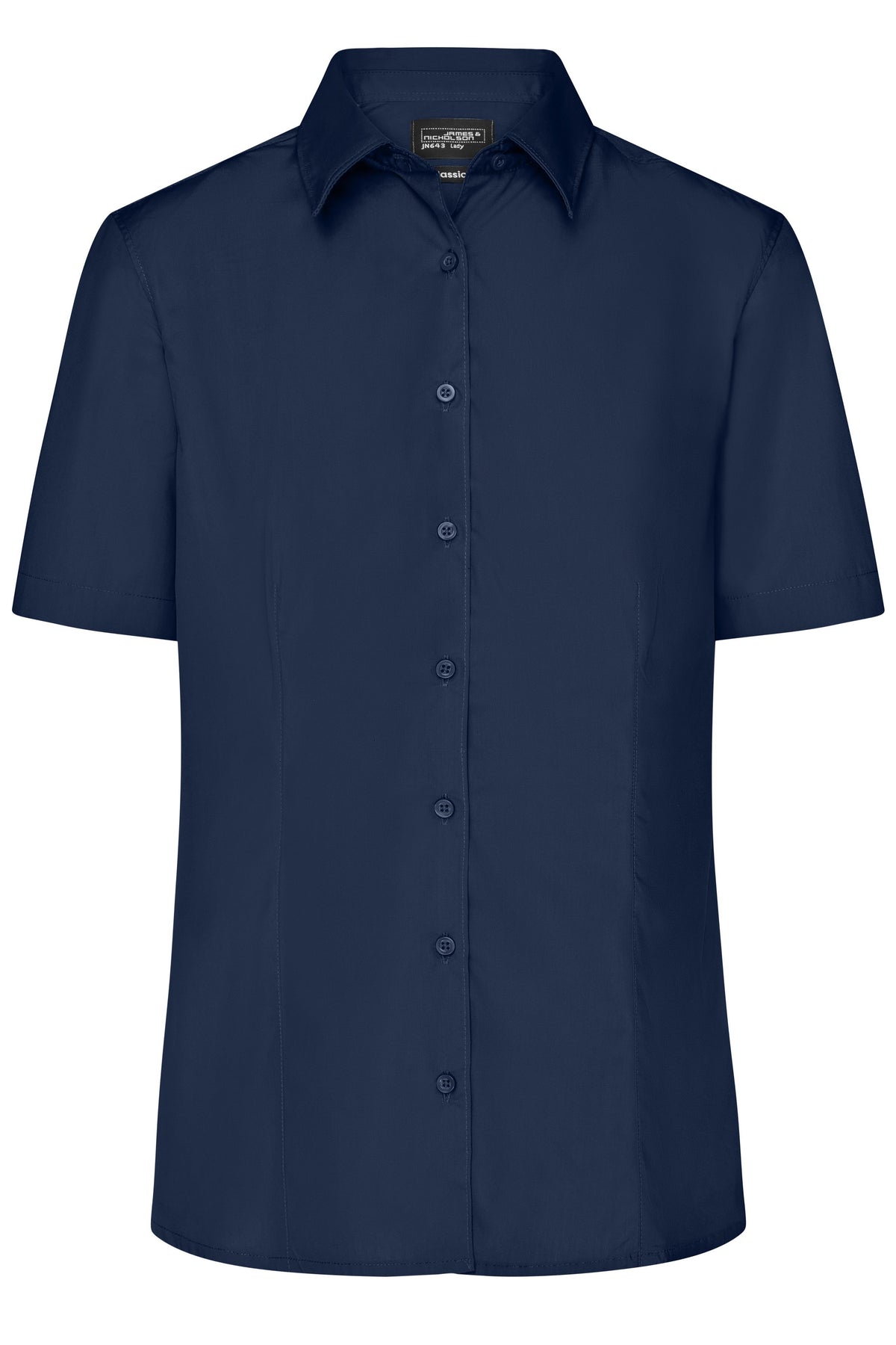 Ladies´ Business Shirt SSL - Navy