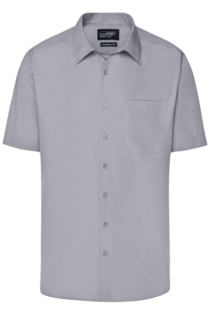 Men´s Business Shirt SSL - Steel
