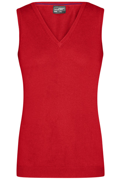 Ladie´s V-Neck Pullunder - Red