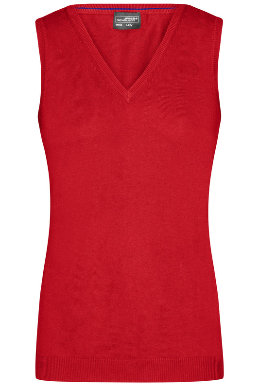 Ladie´s V-Neck Pullunder - Red