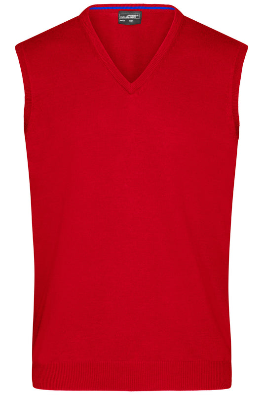 Men´s V-Neck Pullunder - Red