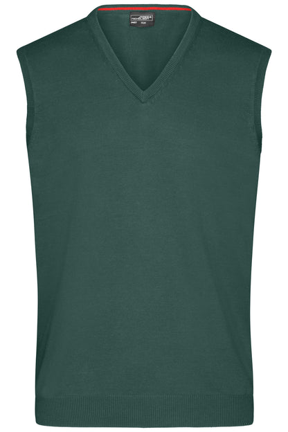 Men´s V-Neck Pullunder - Forest Green