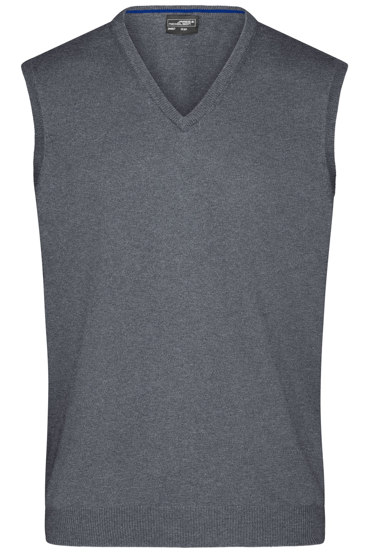 Men´s V-Neck Pullunder - Grey-Heather
