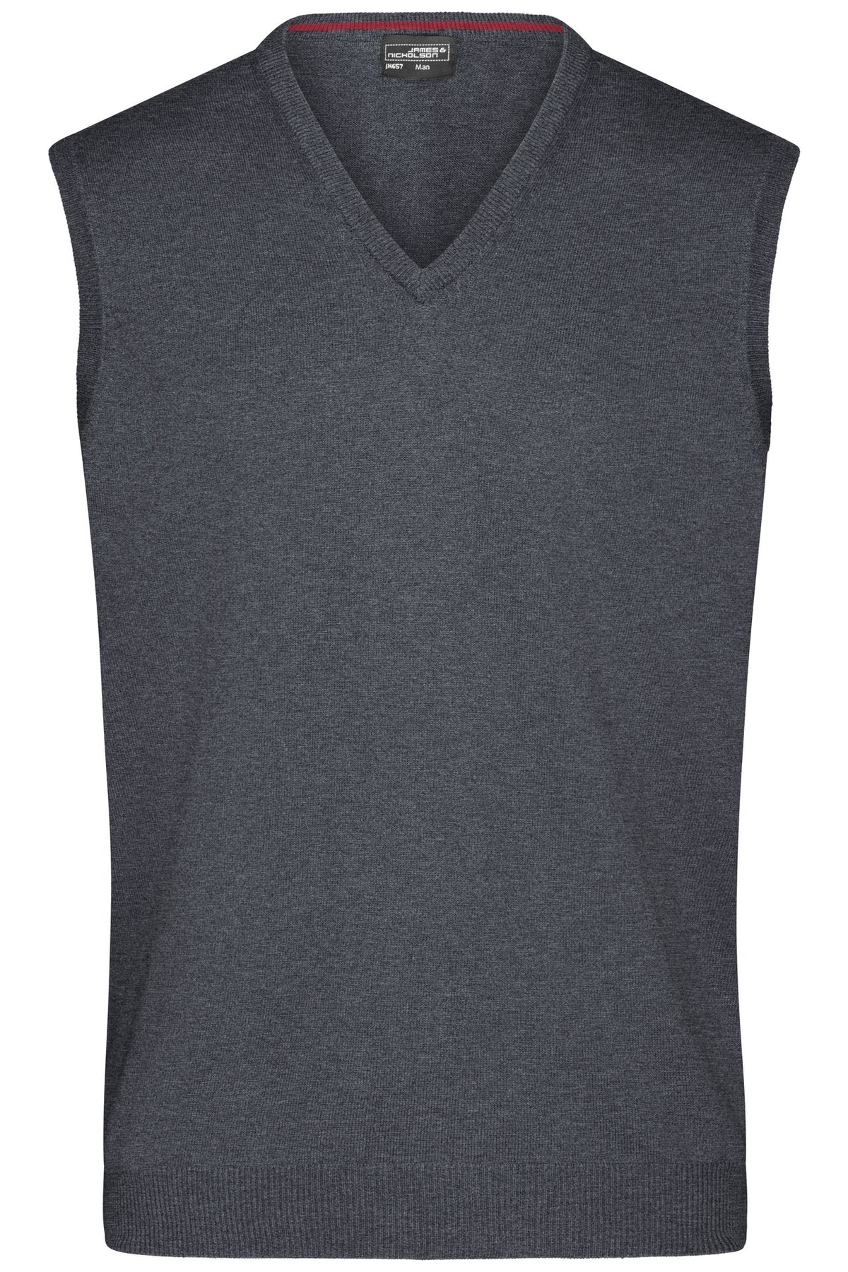 Men´s V-Neck Pullunder - Anthracite Melange