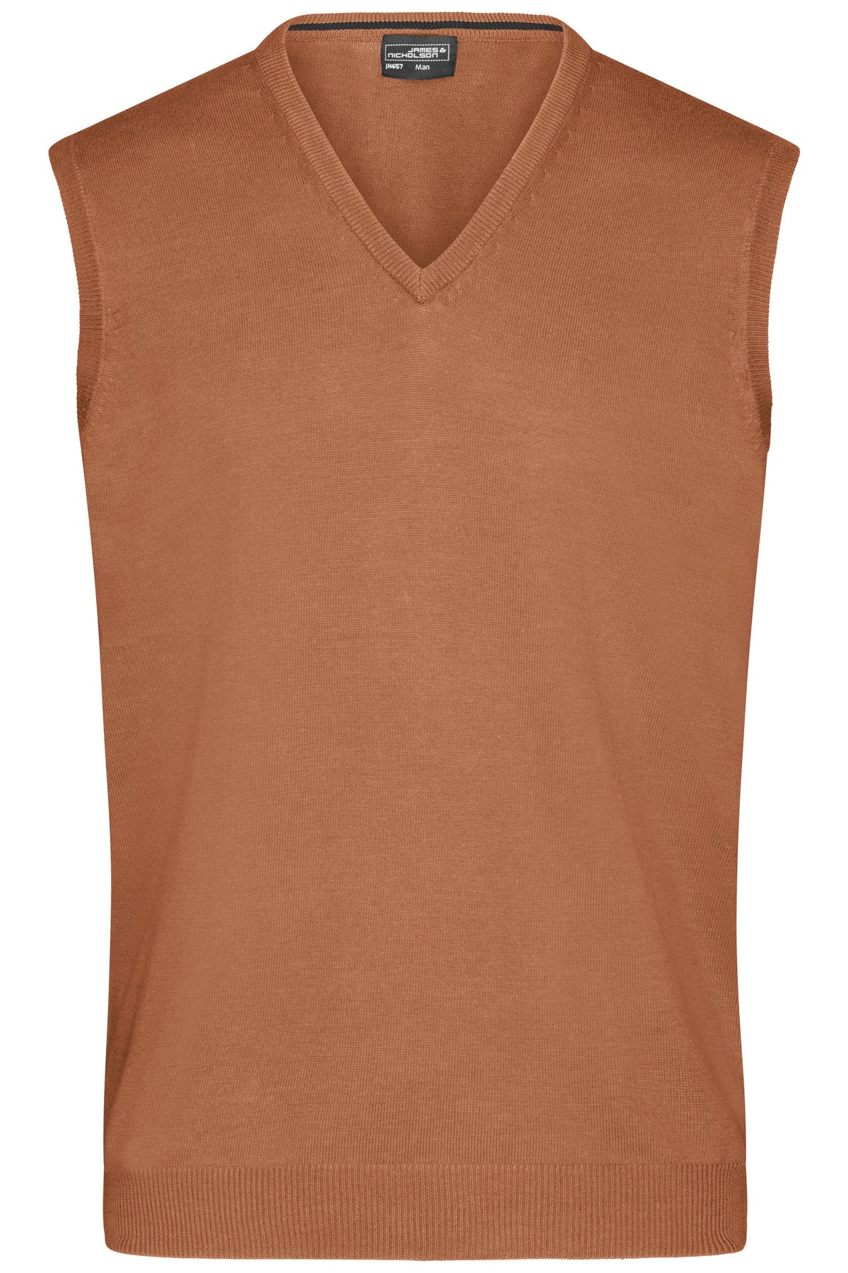 Men´s V-Neck Pullunder - Camel