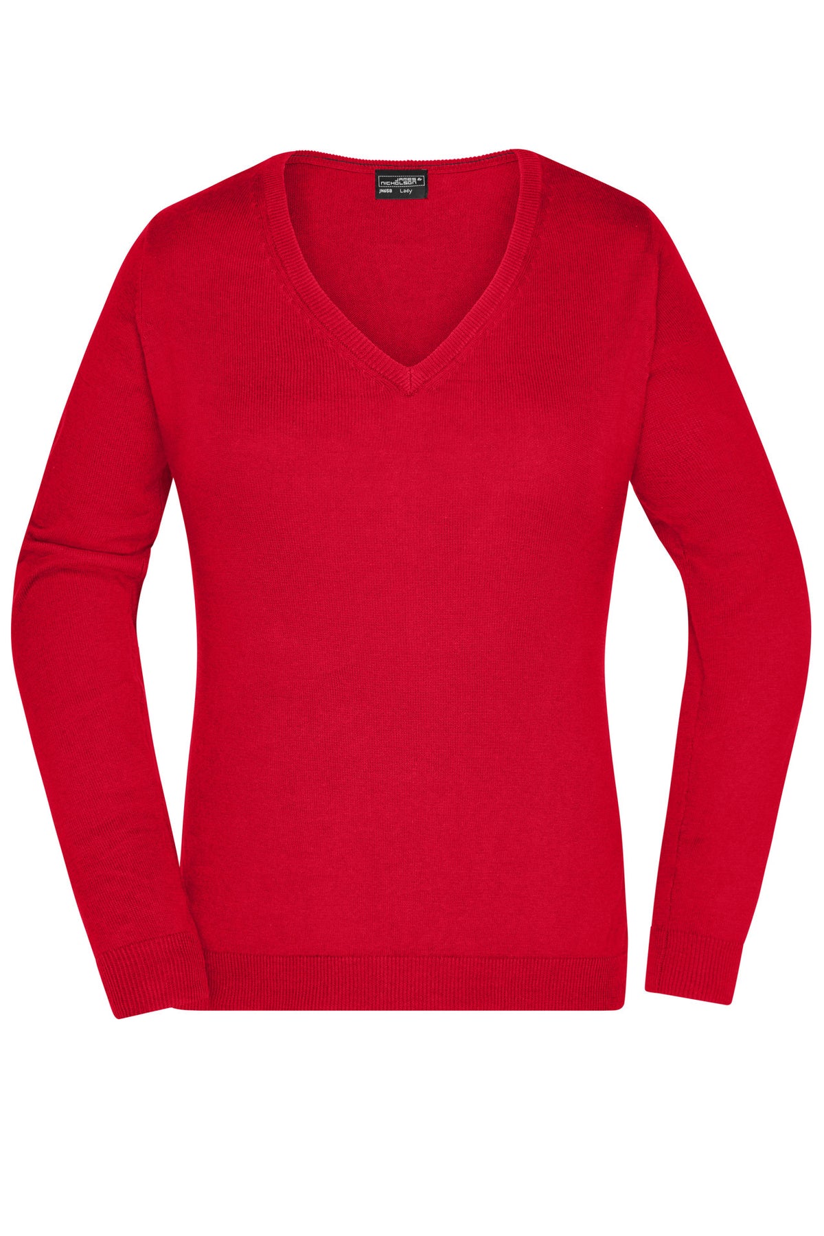 Ladie´s V-Neck Pullover - Red