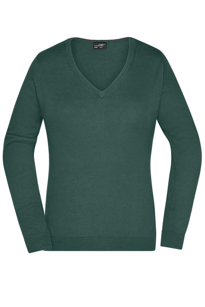 Ladie´s V-Neck Pullover - Forest Green