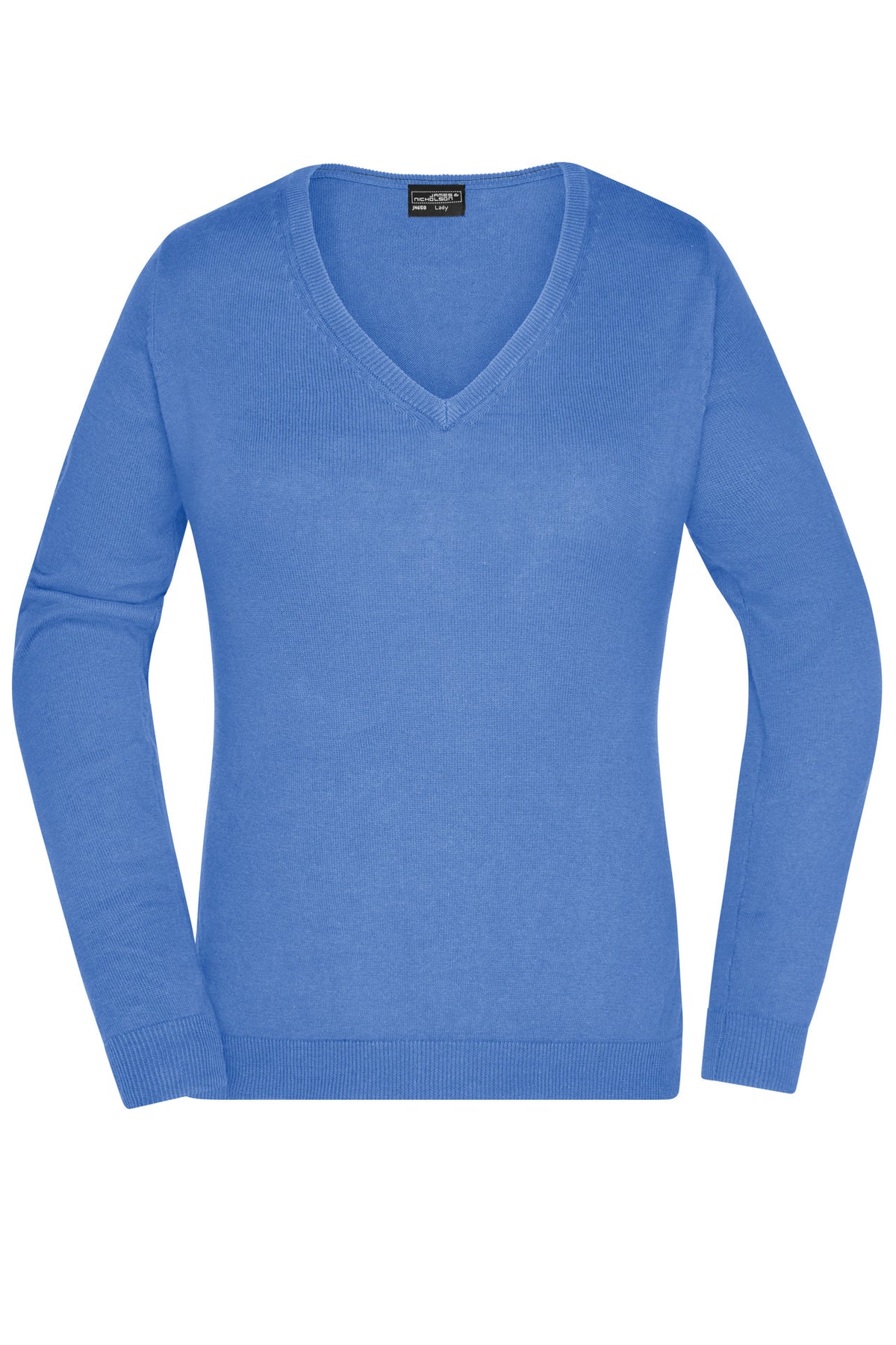 Ladie´s V-Neck Pullover - Glacier-blue