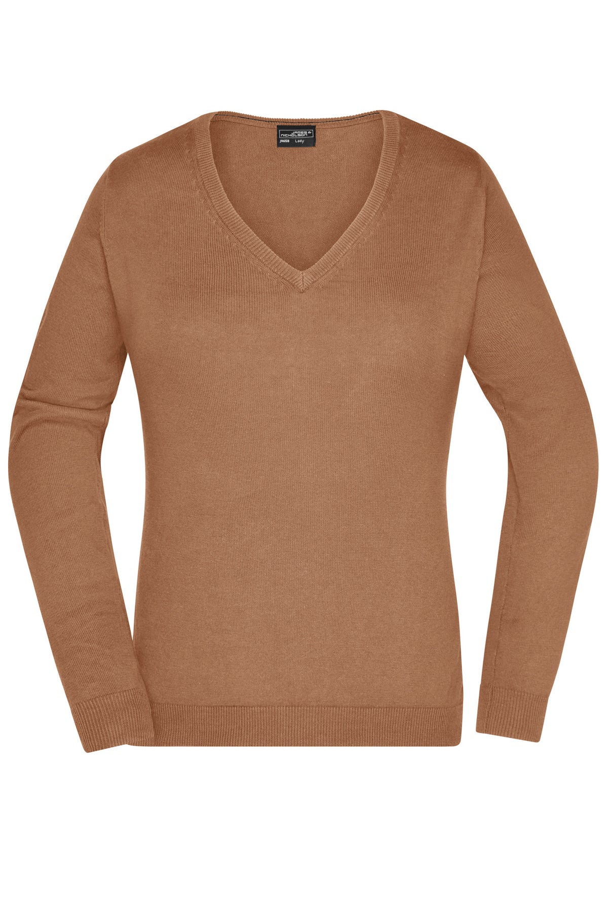 Ladie´s V-Neck Pullover - Camel