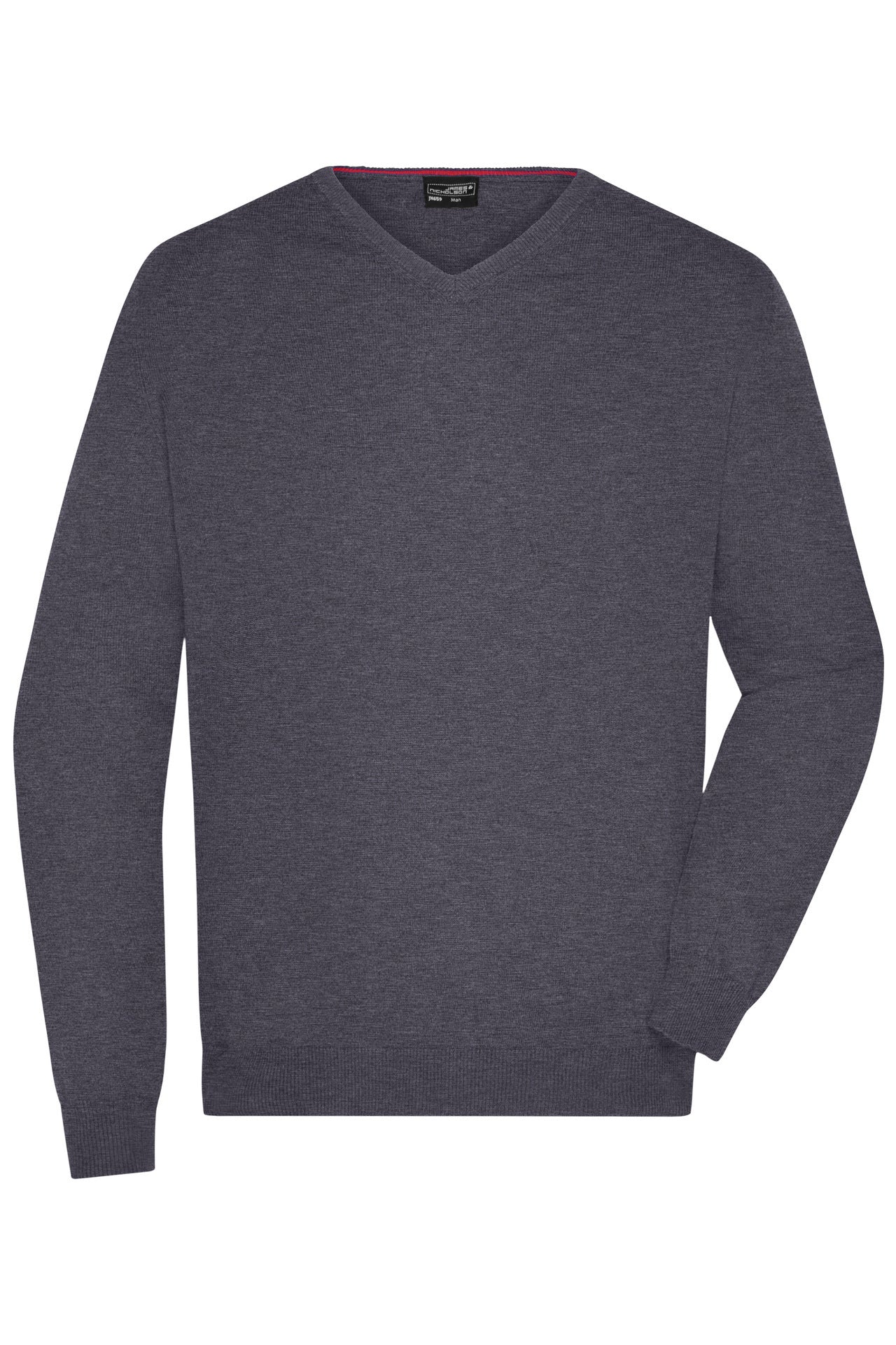 Men´s V-Neck Pullover - Anthracite Melange
