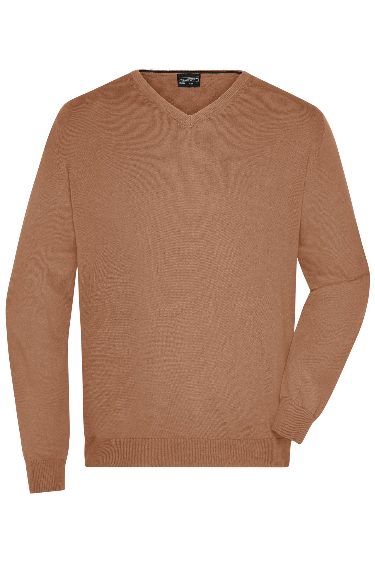 Men´s V-Neck Pullover - Camel