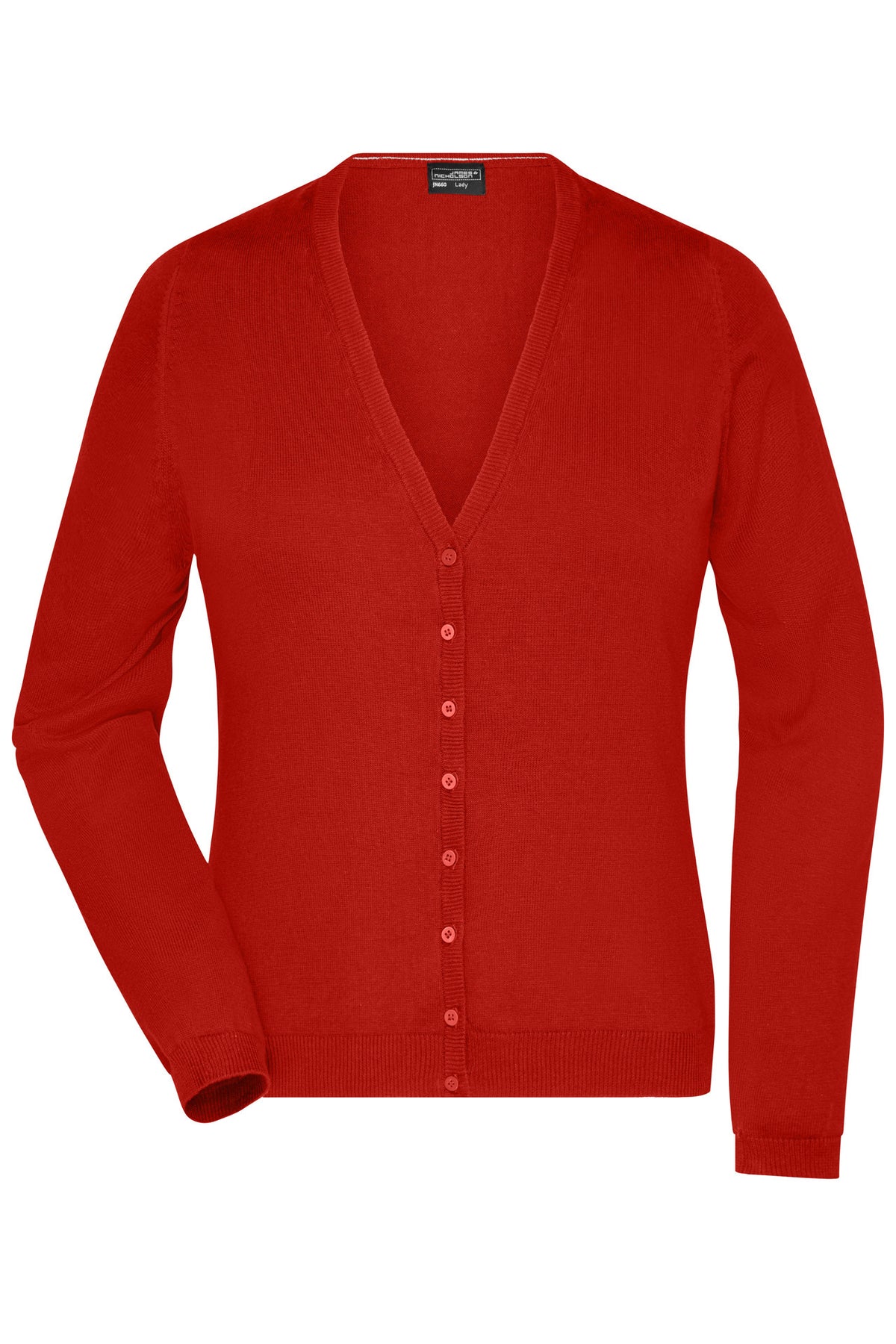Ladie´s V-Neck Cardigan - Bordeaux