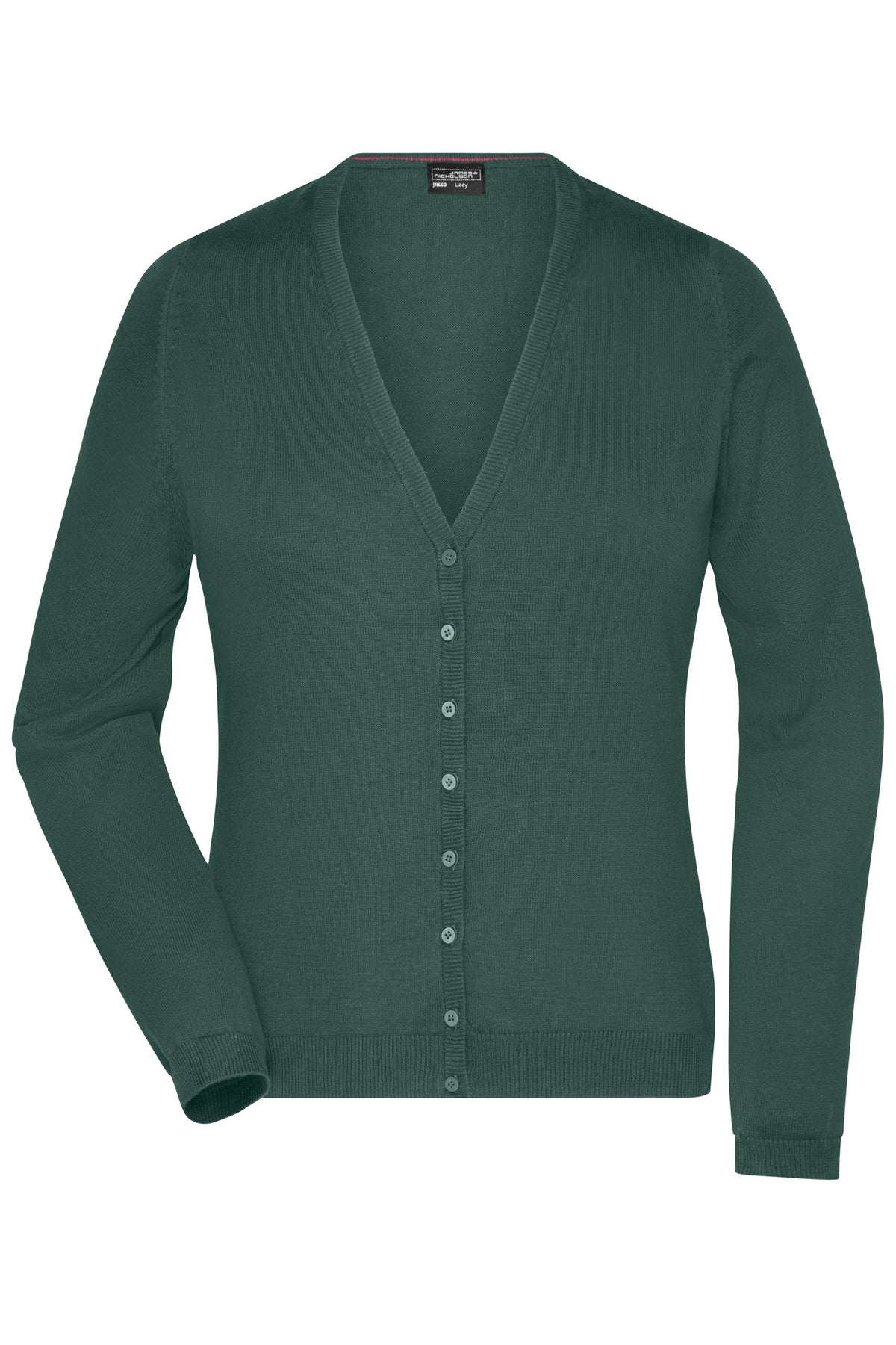 Ladie´s V-Neck Cardigan - Forest Green