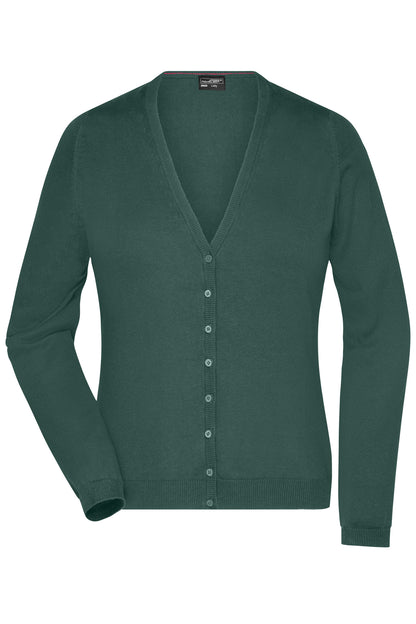 Ladie´s V-Neck Cardigan - Forest Green