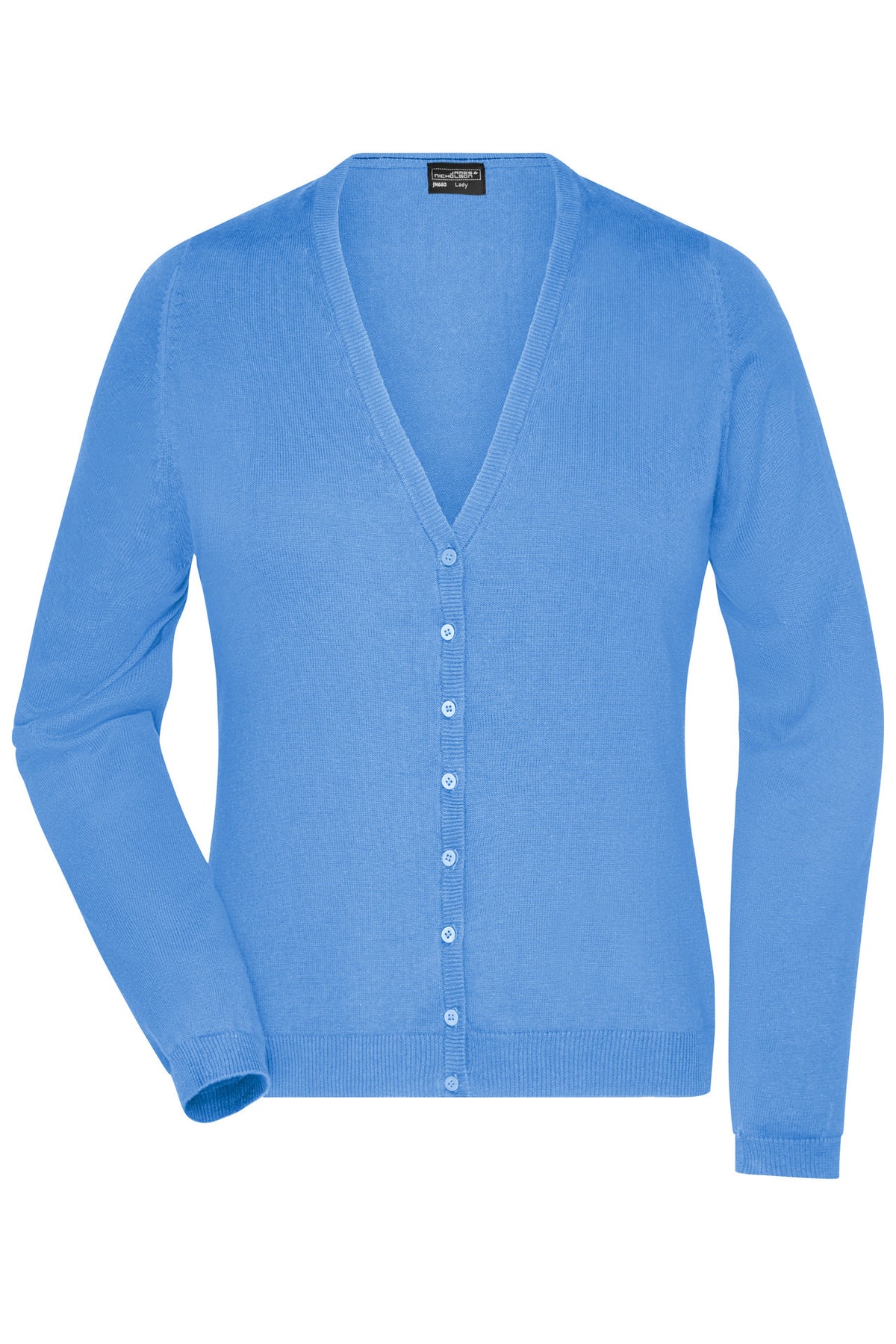 Ladie´s V-Neck Cardigan - Glacier-blue