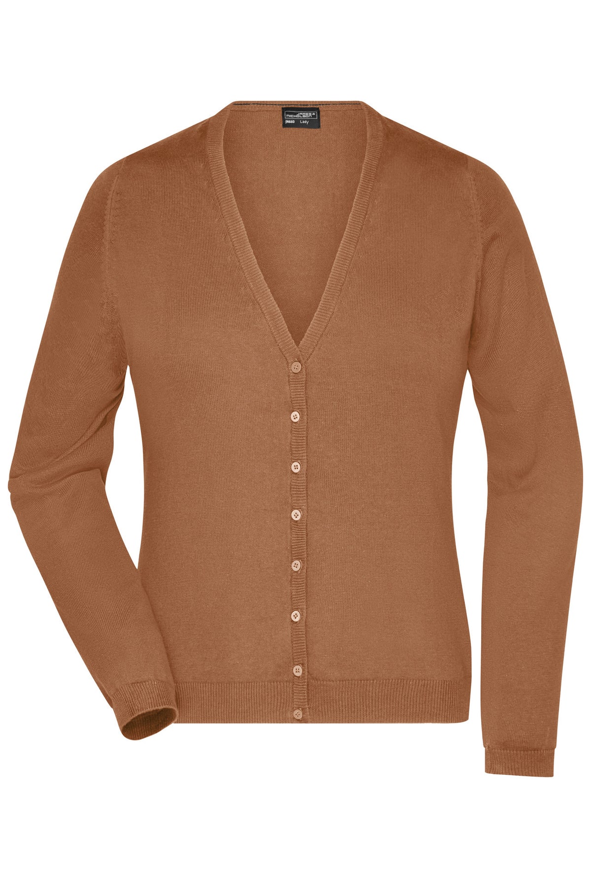 Ladie´s V-Neck Cardigan - Camel