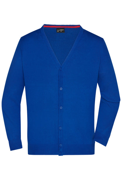 Men´s V-Neck Cardigan - Royal
