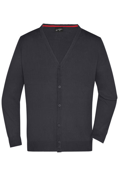 Men´s V-Neck Cardigan - Black
