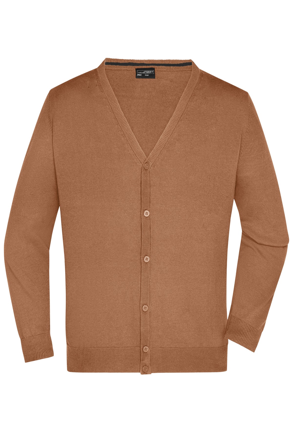Men´s V-Neck Cardigan - Camel